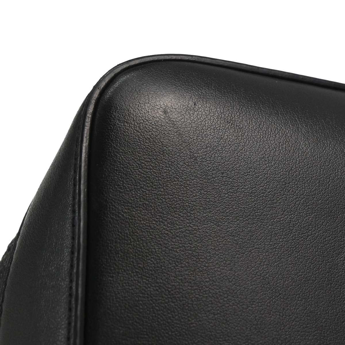 Saint Laurent Black Calfskin Teddy Drawstring Tote Handbag