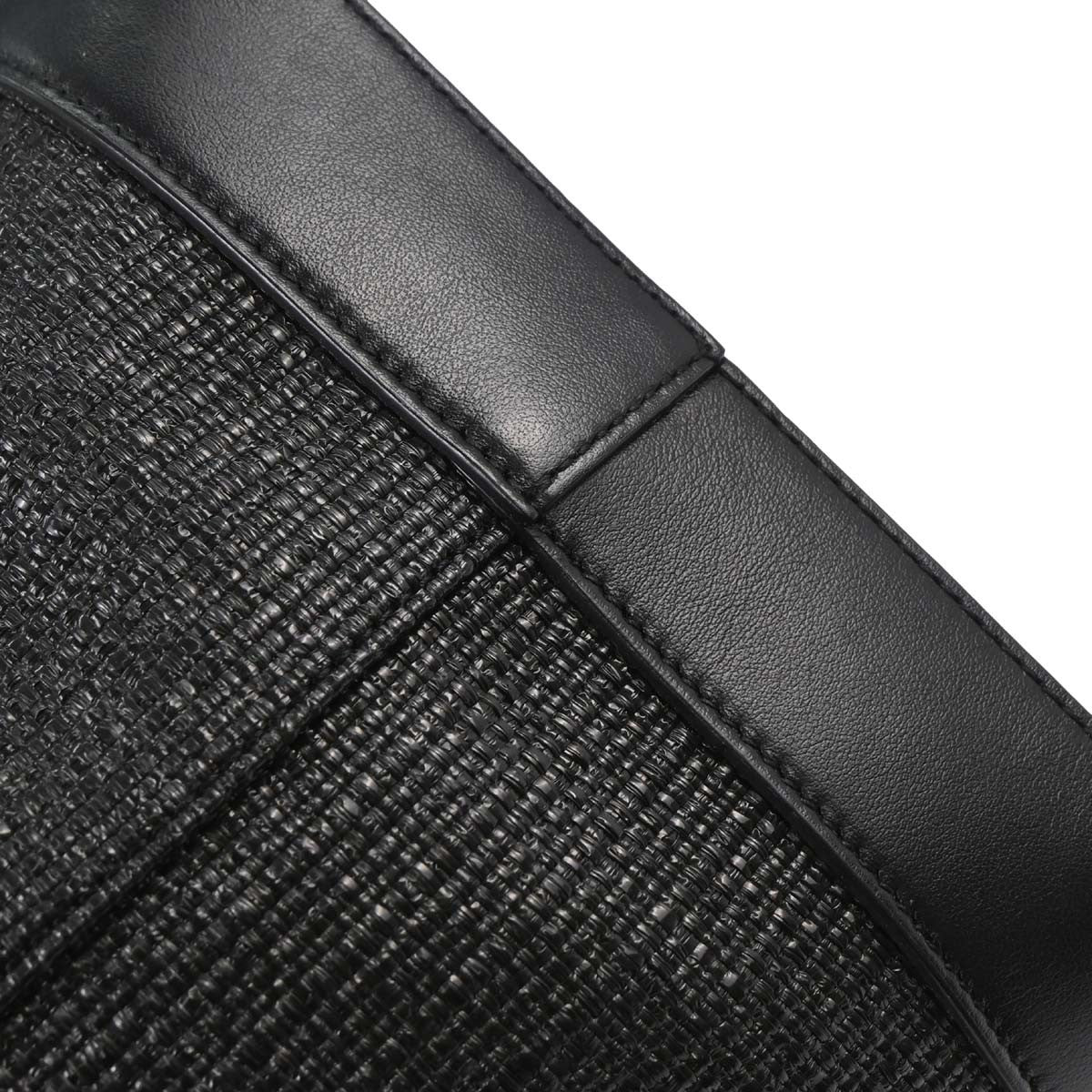 Saint Laurent Black Calfskin Teddy Drawstring Tote Handbag