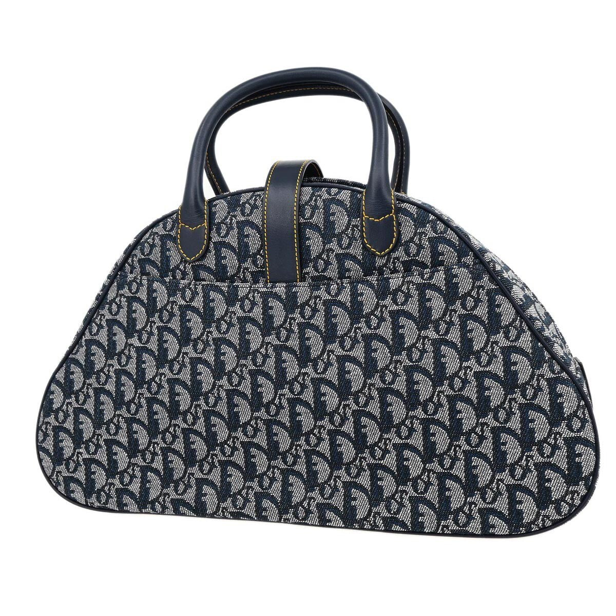 Christian Dior Navy Double Saddle Trotter Handbag