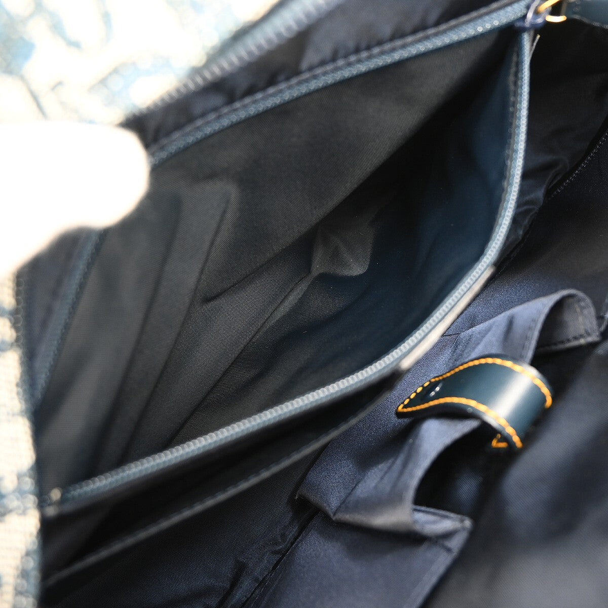 Christian Dior Navy Double Saddle Trotter Handbag
