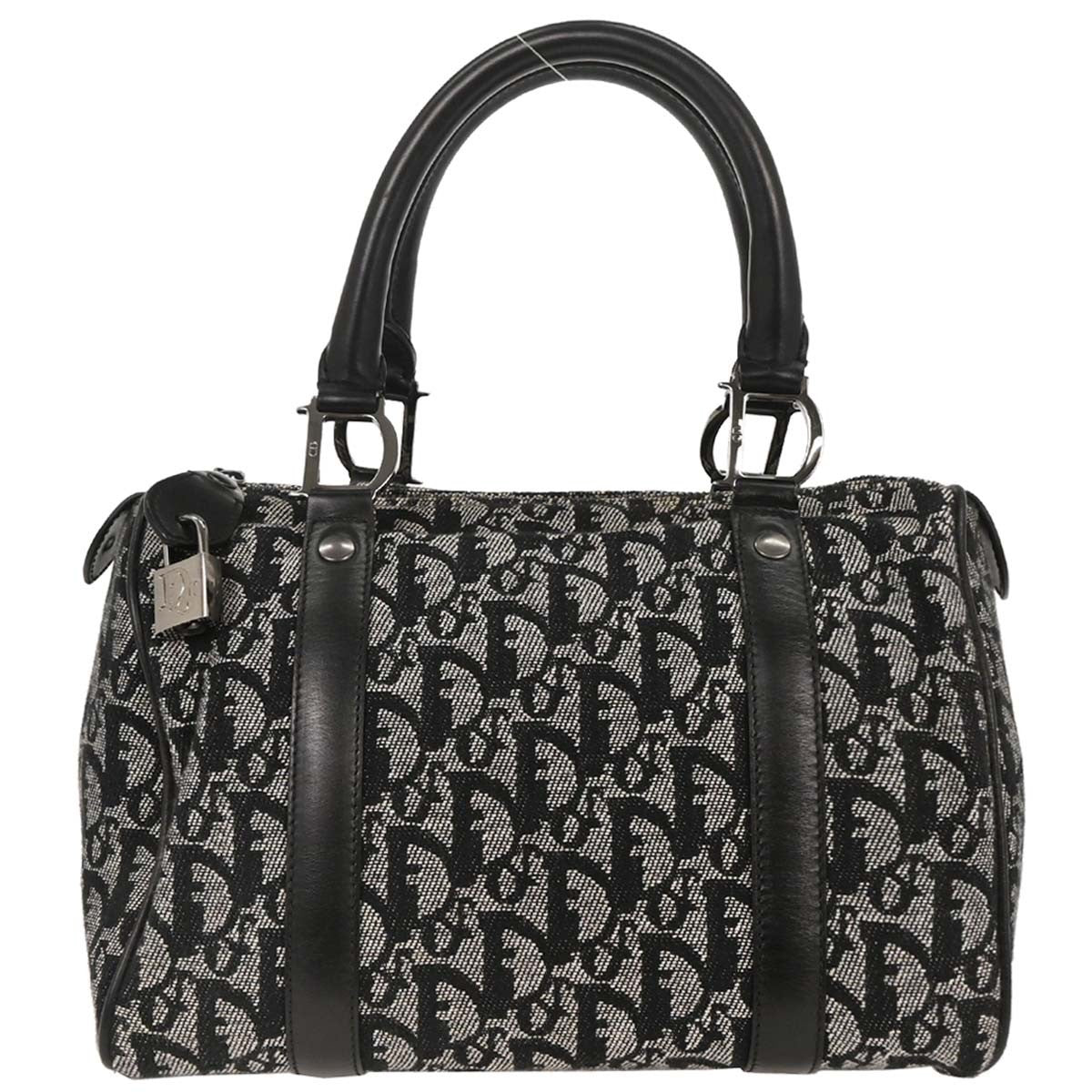 Christian Dior Black Trotter Duffle Handbag