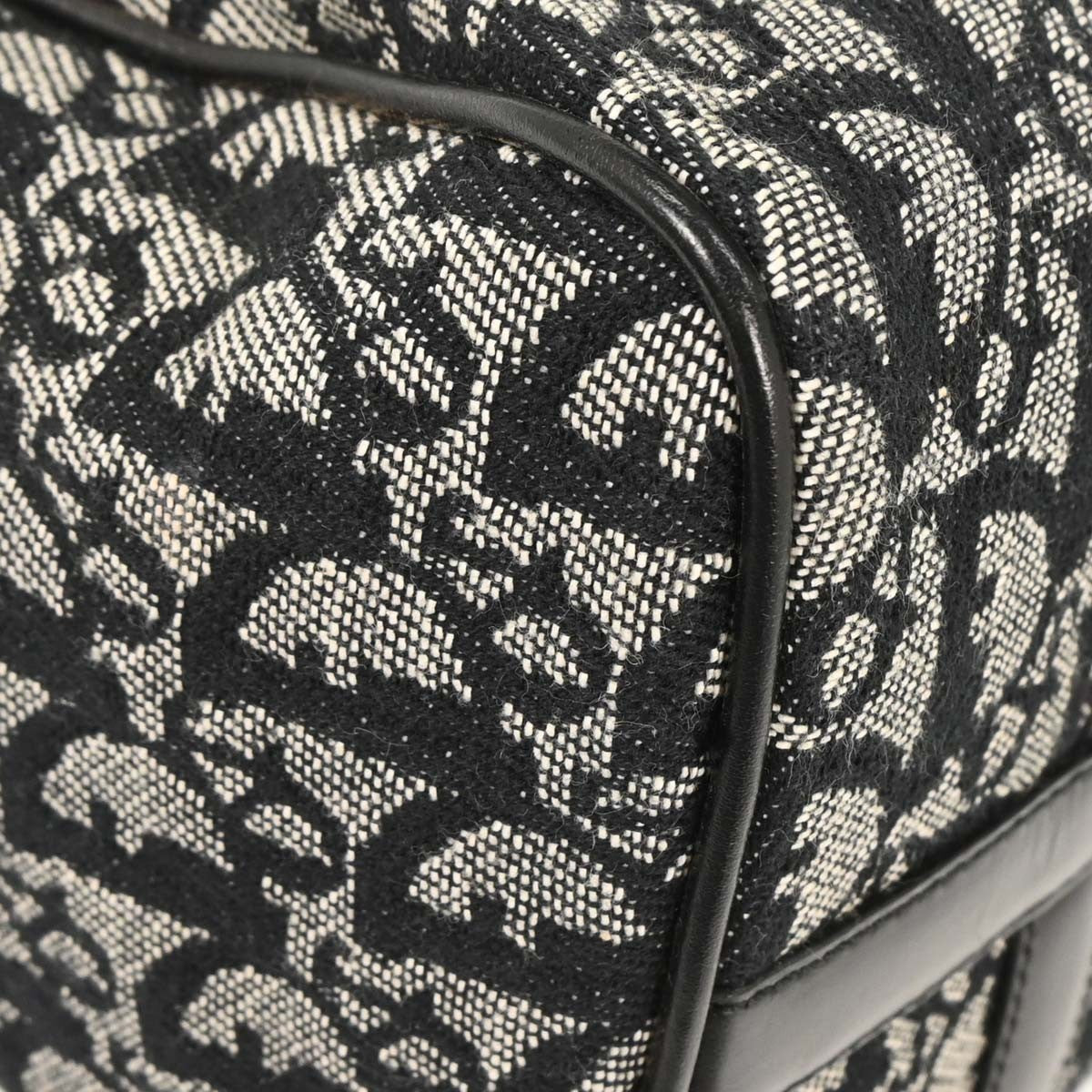 Christian Dior Black Trotter Duffle Handbag