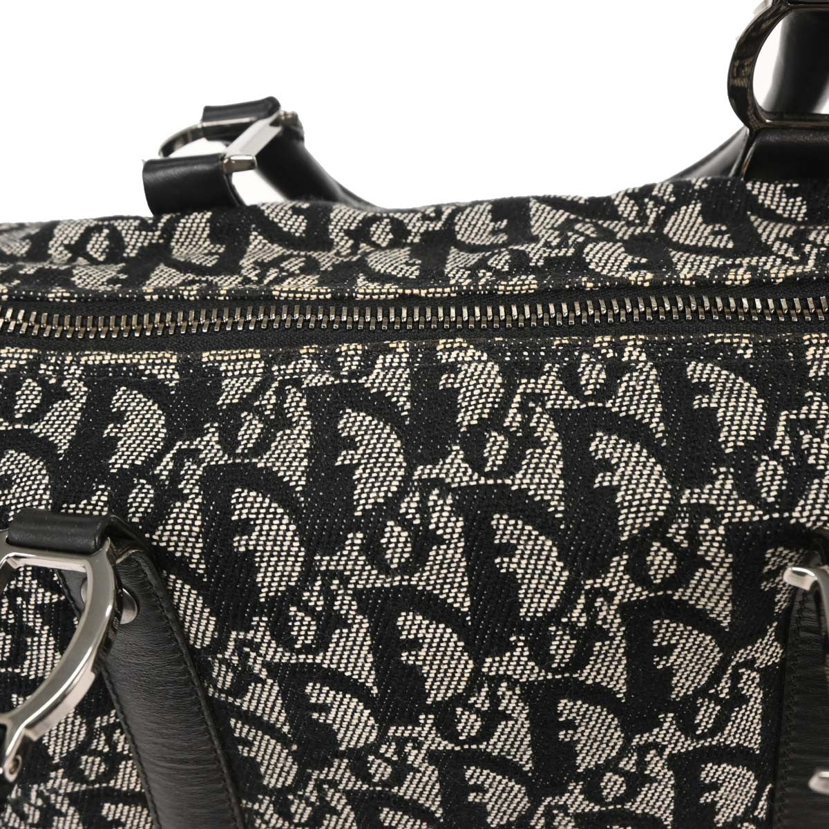 Christian Dior Black Trotter Duffle Handbag