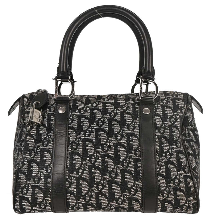 Christian Dior Black Trotter Duffle Handbag