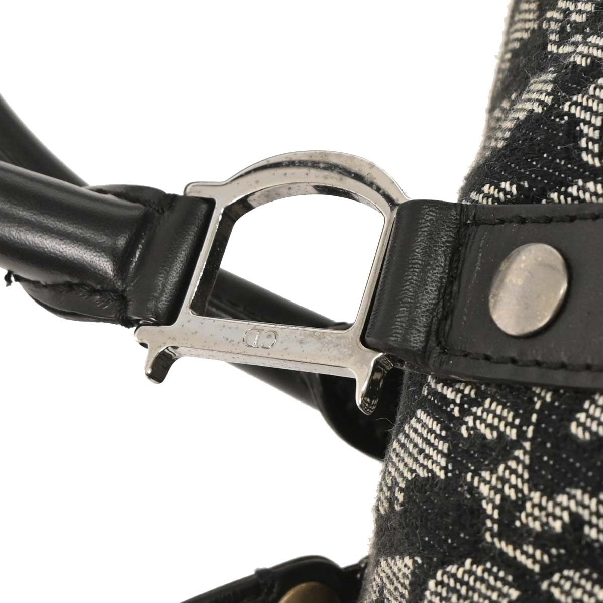 Christian Dior Black Trotter Duffle Handbag