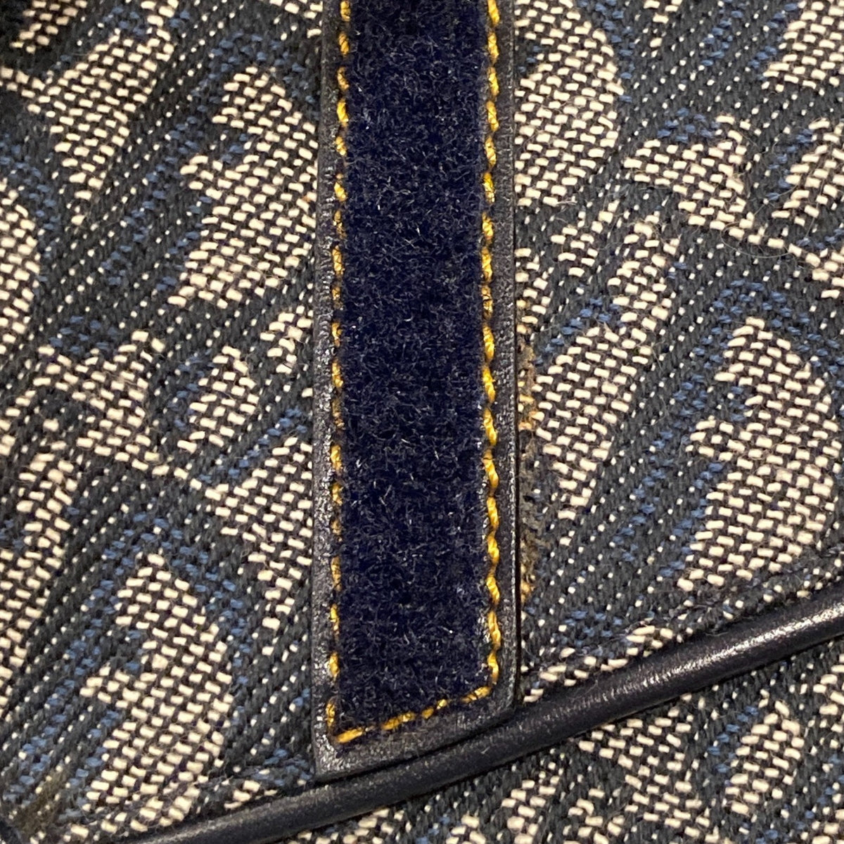 Christian Dior Navy Trotter Double Saddle Handbag