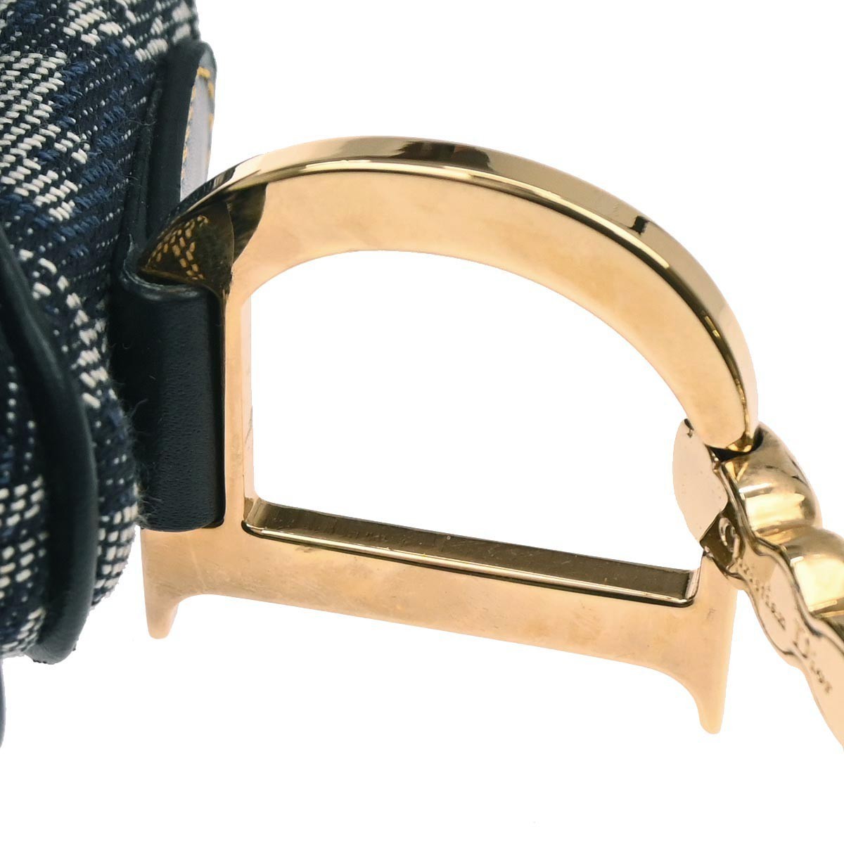 Christian Dior Navy Trotter Double Saddle Handbag