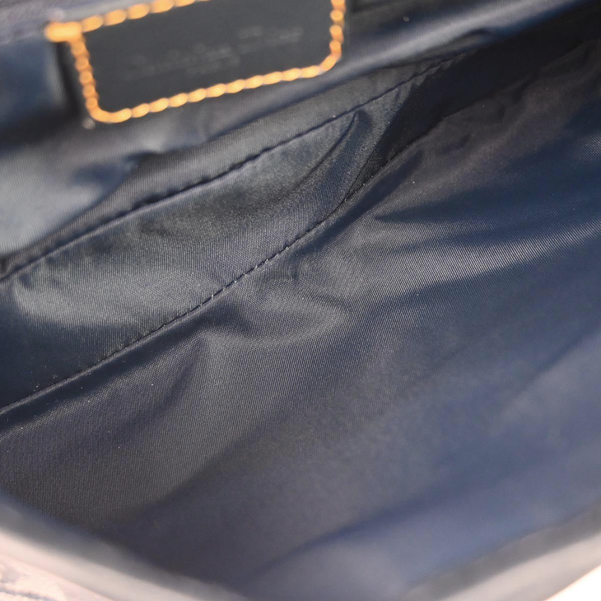 Christian Dior Navy Trotter Double Saddle Handbag