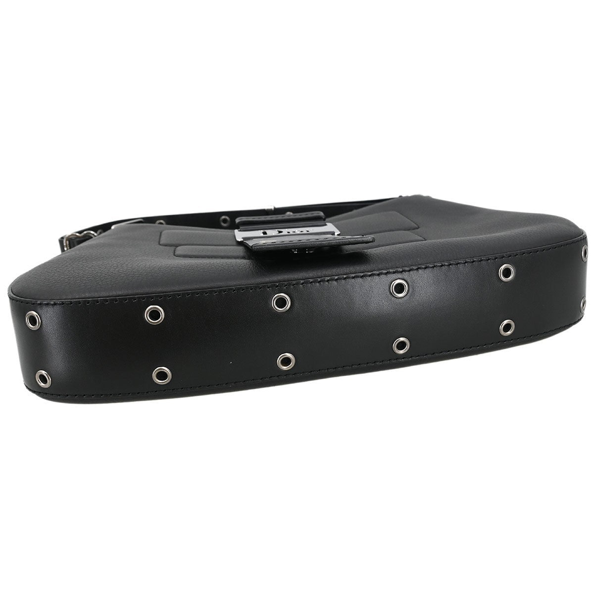 Christian Dior Black Leather Street Chic Columbus Shoulder Bag