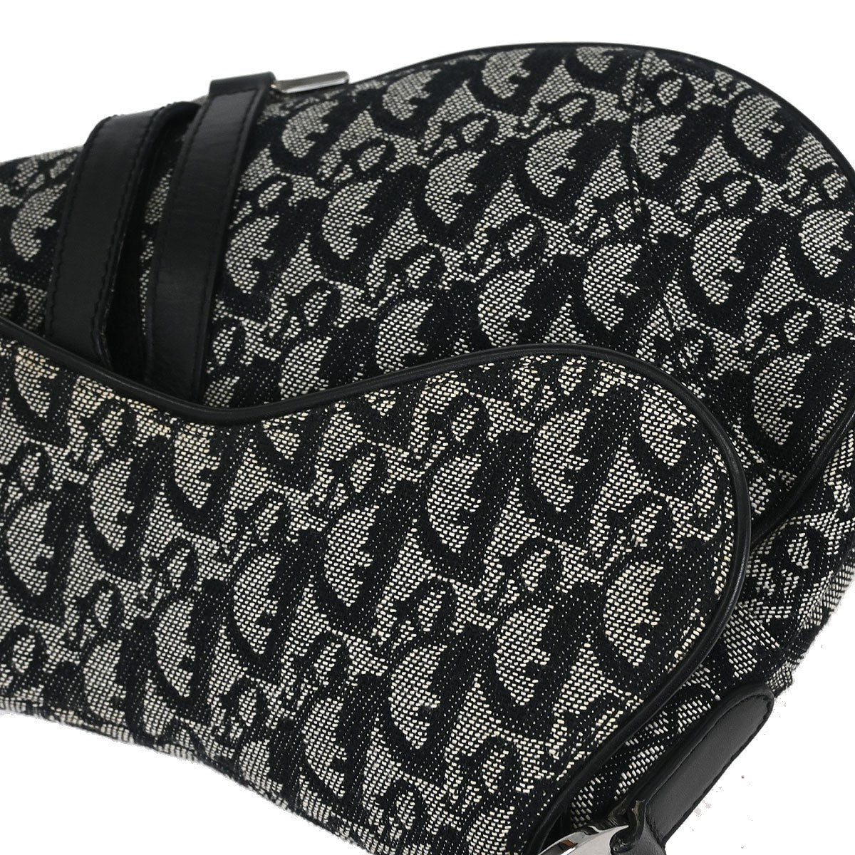 Christian Dior Black Trotter Saddle Handbag