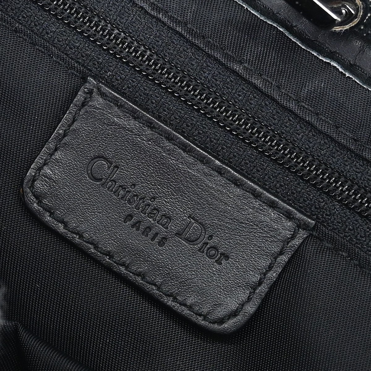 Christian Dior Black Trotter Saddle Handbag