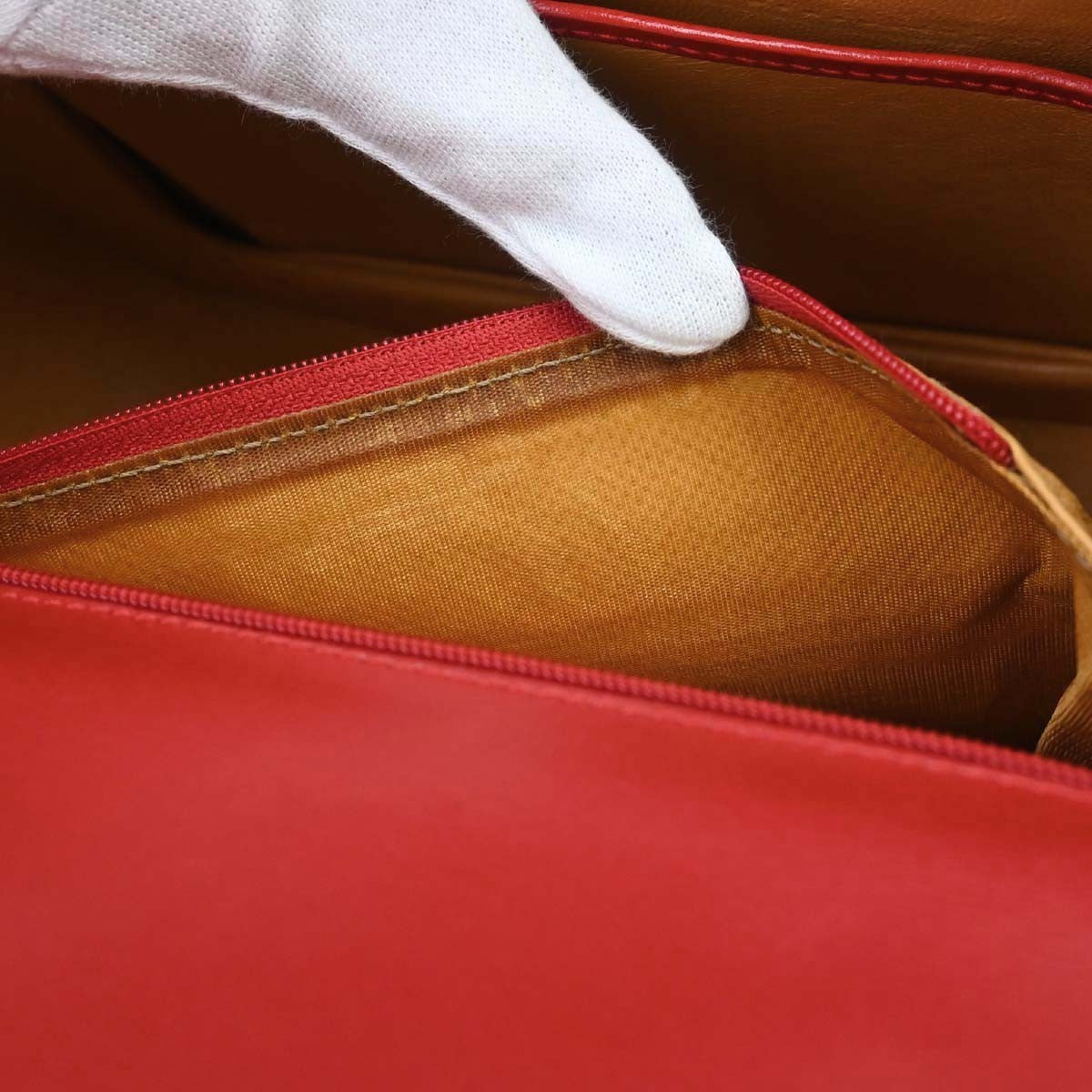 Gucci Red Bamboo 2way Handbag