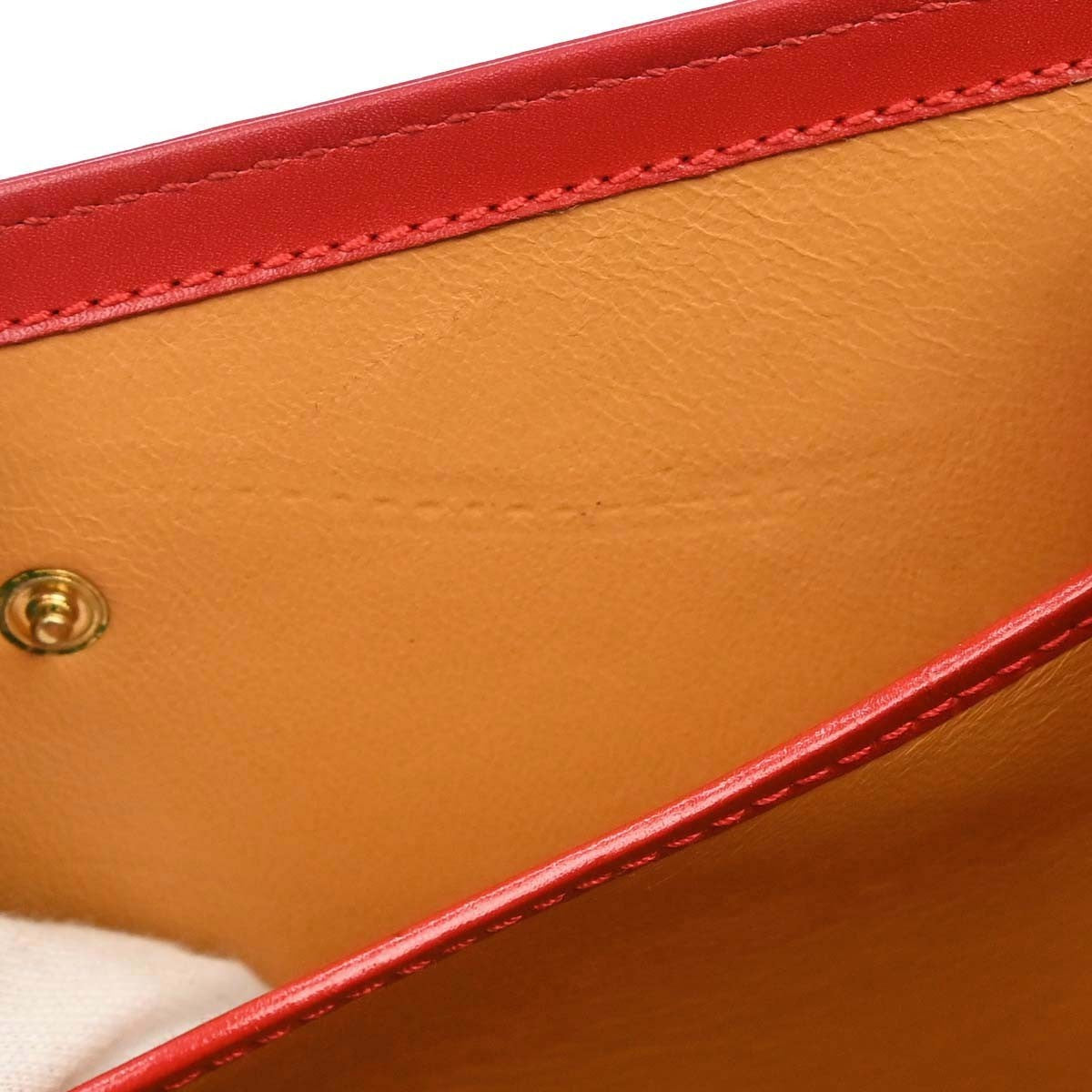 Gucci Red Bamboo 2way Handbag