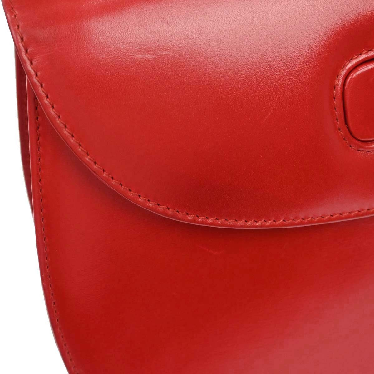 Gucci Red Bamboo 2way Handbag