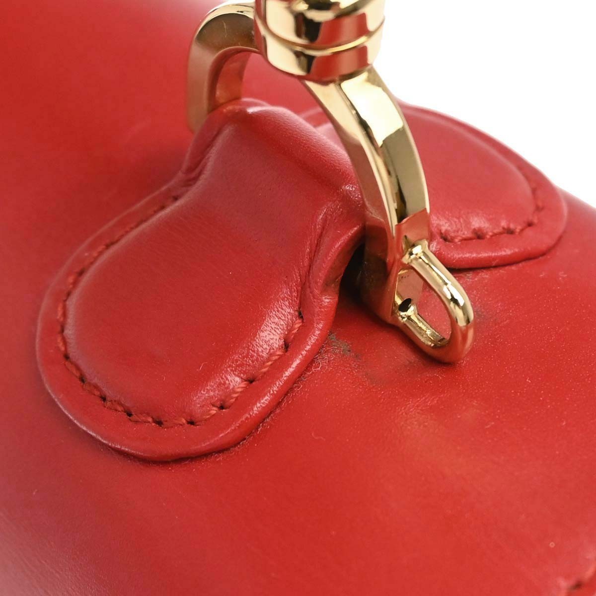 Gucci Red Bamboo 2way Handbag