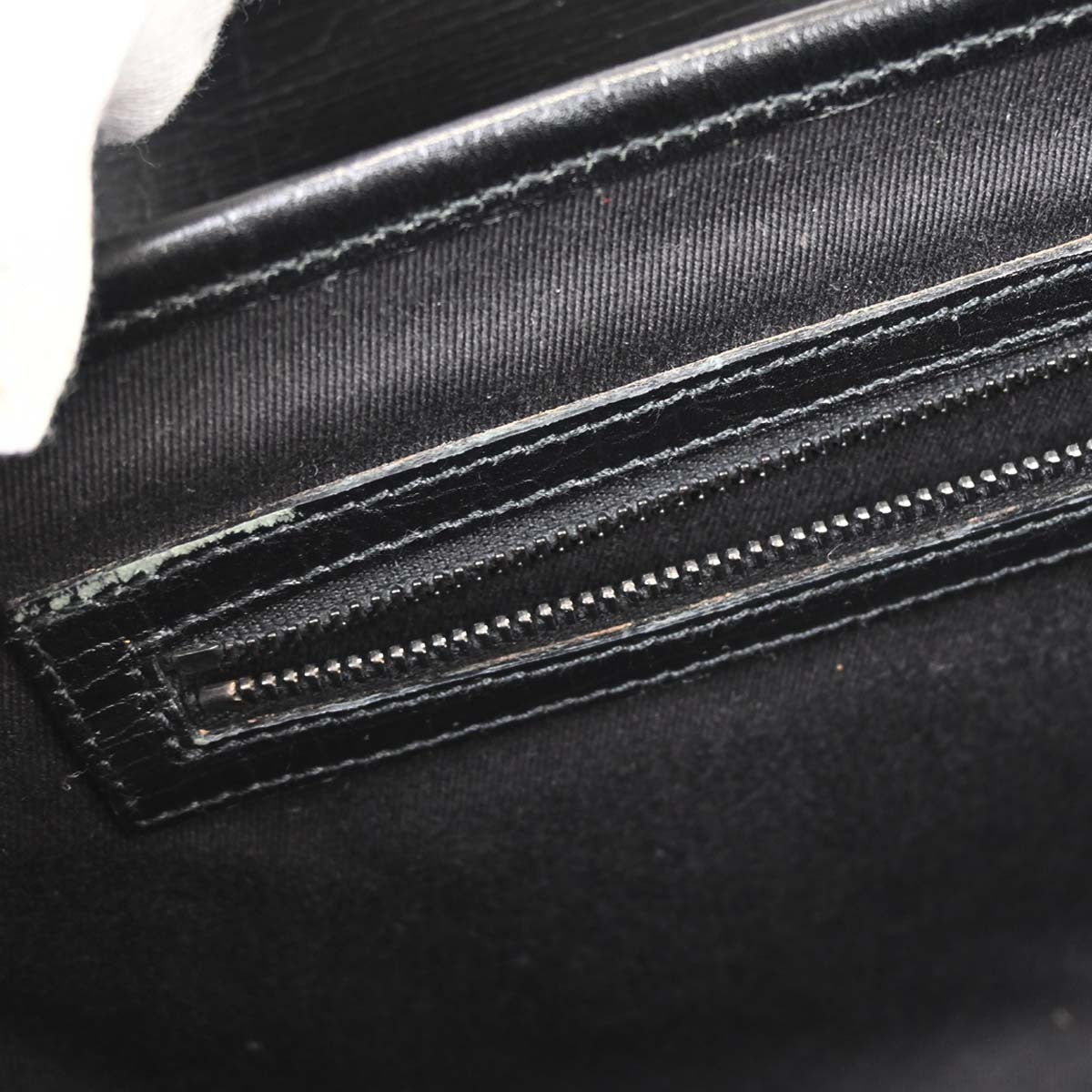 Gucci Black Bamboo GG Handbag