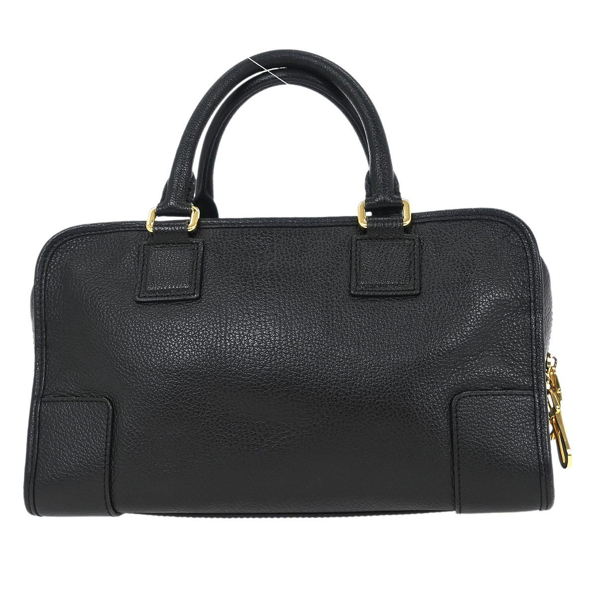 Loewe Black Leather Amazona Handbag