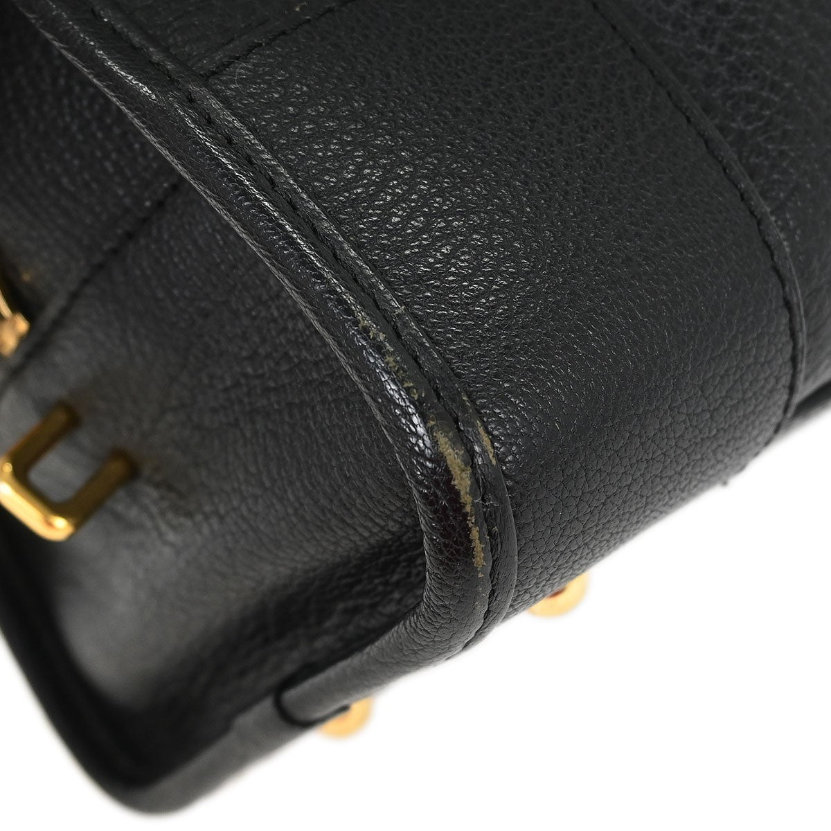 Loewe Black Leather Amazona Handbag