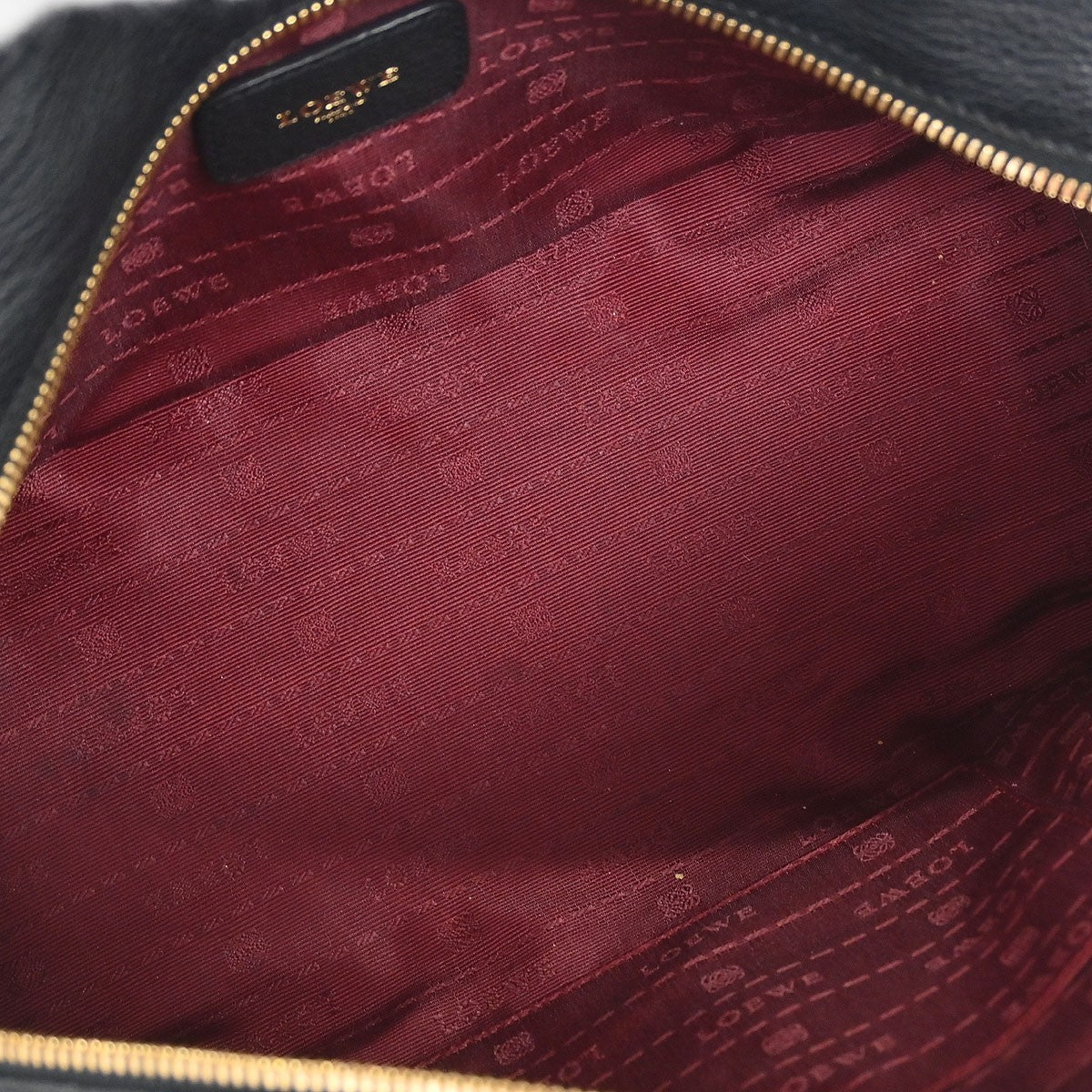 Loewe Black Leather Amazona Handbag