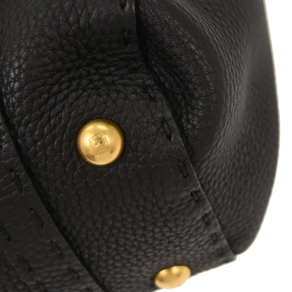 Fendi Black Selleria Mini Linda Handbag