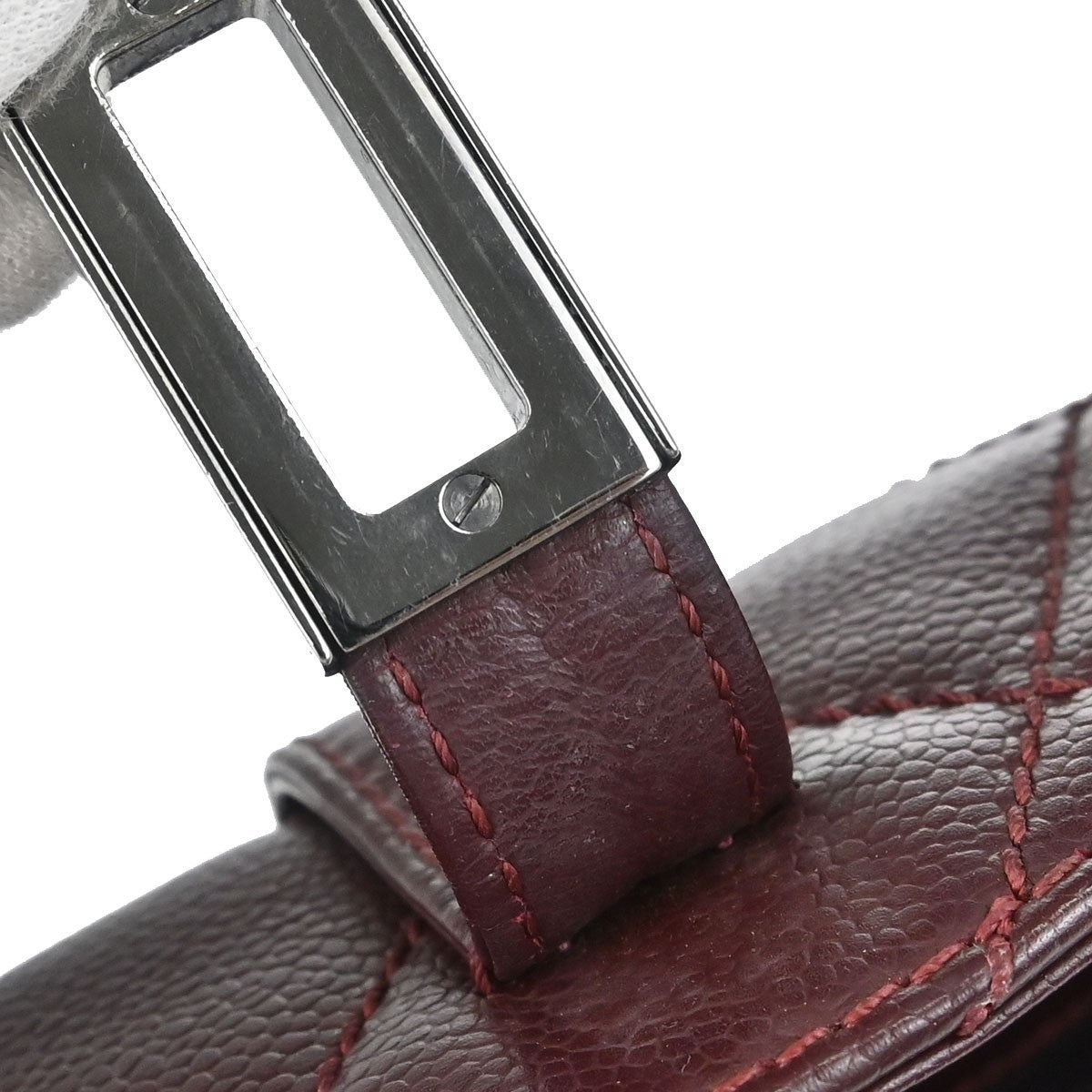 Chanel Bordeaux Calfskin Mademoiselle Lock Handbag