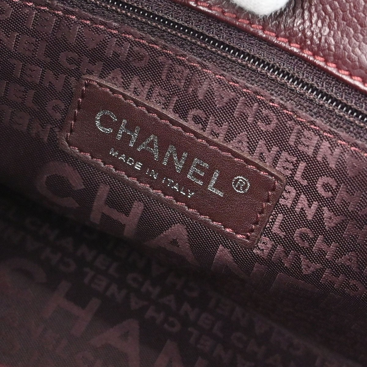Chanel Bordeaux Calfskin Mademoiselle Lock Handbag
