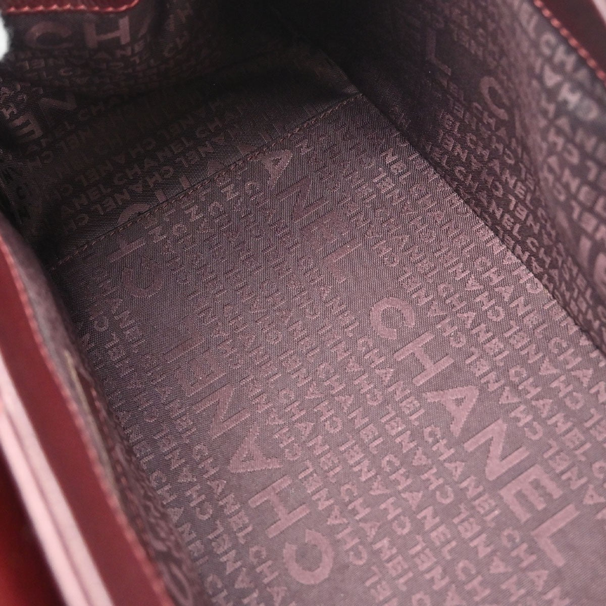 Chanel Bordeaux Calfskin Mademoiselle Lock Handbag