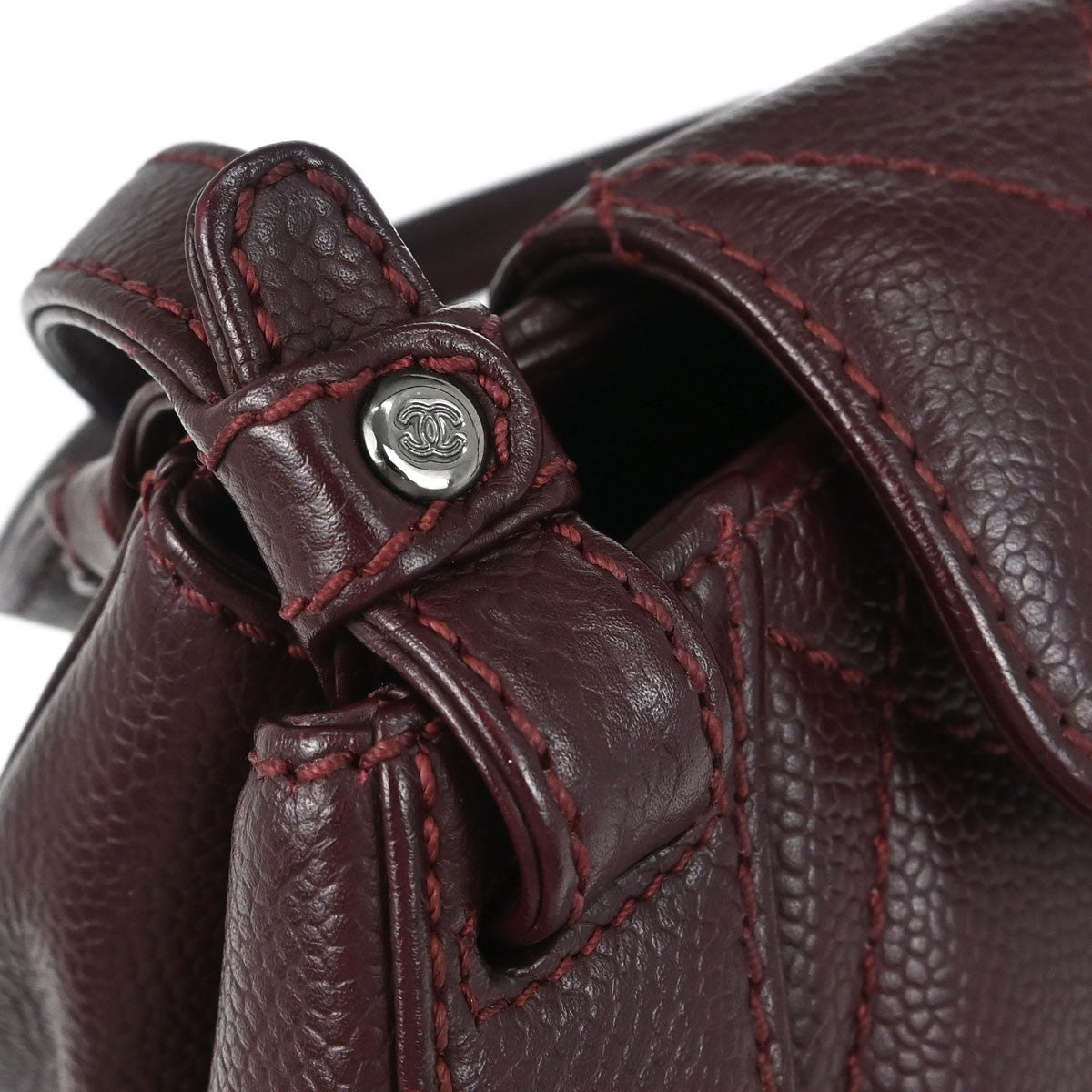 Chanel Bordeaux Calfskin Mademoiselle Lock Handbag