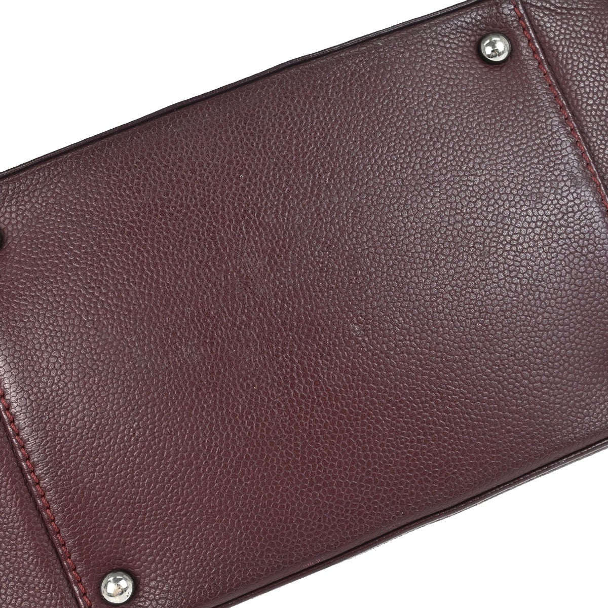 Chanel Bordeaux Calfskin Mademoiselle Lock Handbag