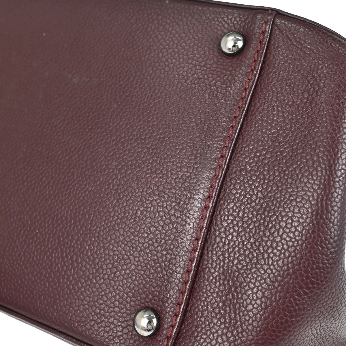 Chanel Bordeaux Calfskin Mademoiselle Lock Handbag