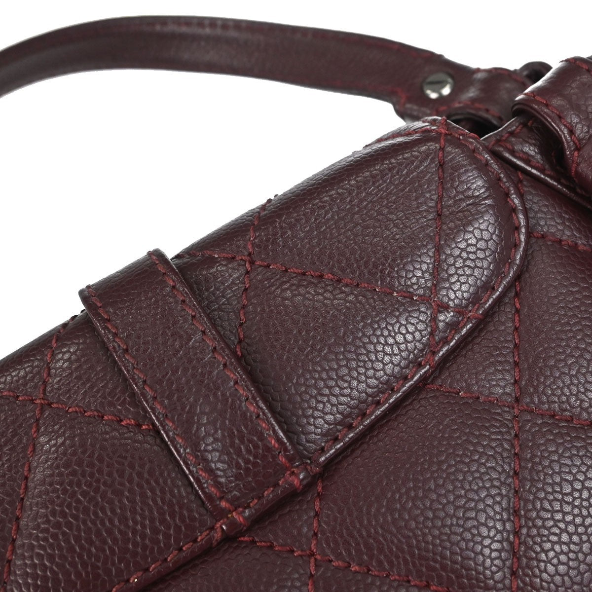 Chanel Bordeaux Calfskin Mademoiselle Lock Handbag