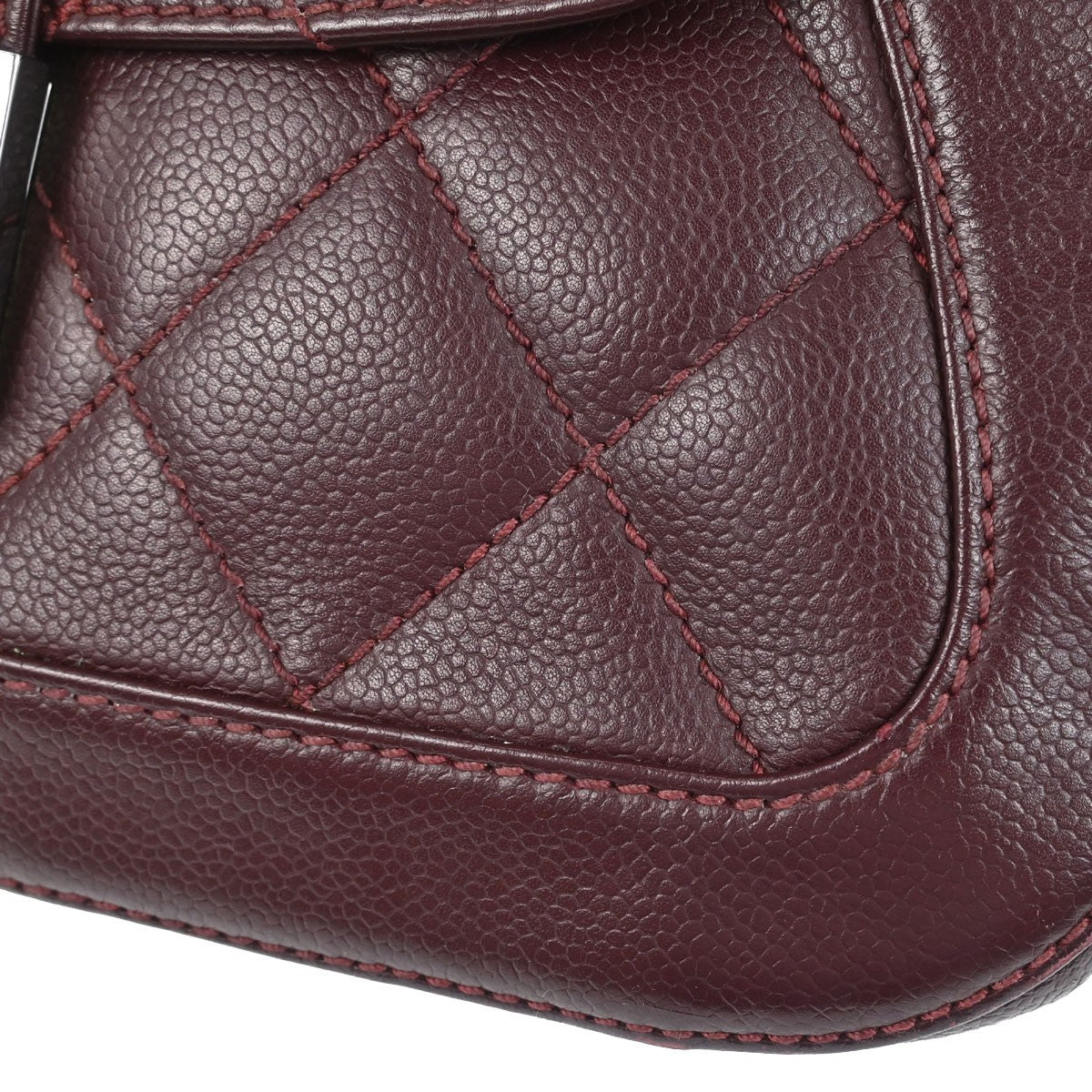 Chanel Bordeaux Calfskin Mademoiselle Lock Handbag