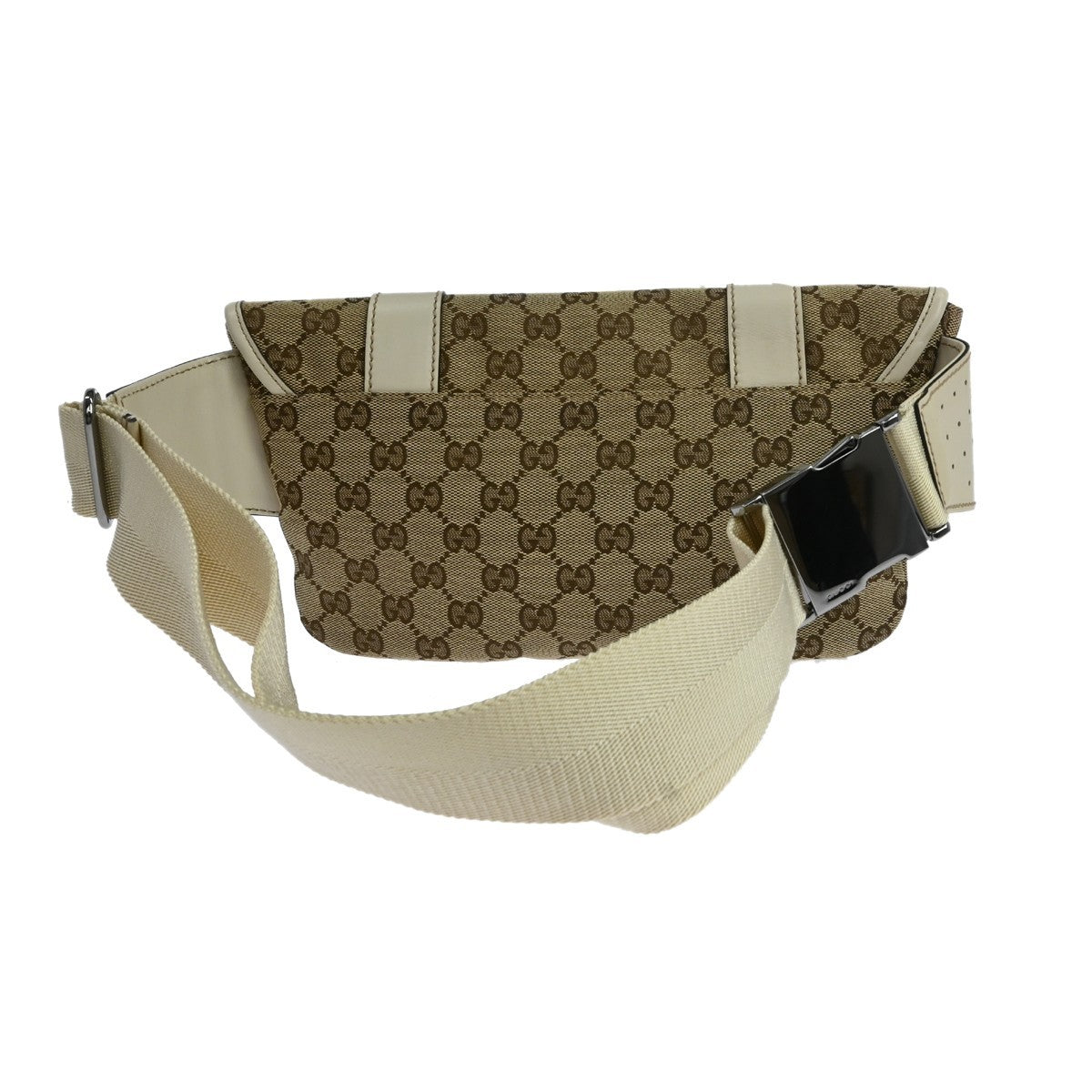 Gucci Beige Canvas GG Bum Bag