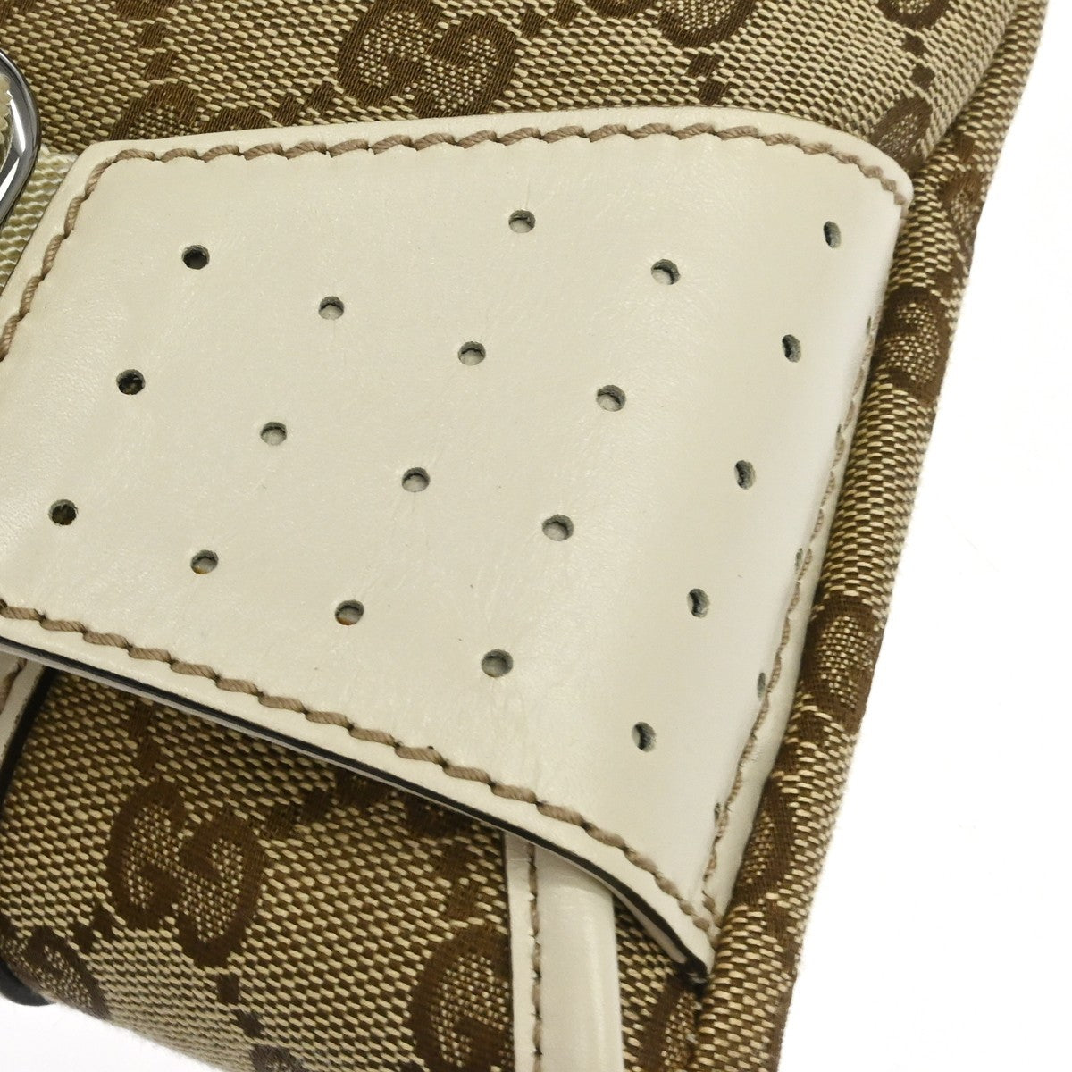 Gucci Beige Canvas GG Bum Bag