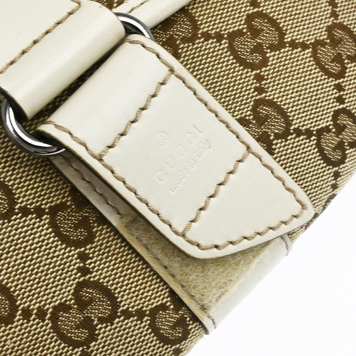 Gucci Beige Canvas GG Bum Bag