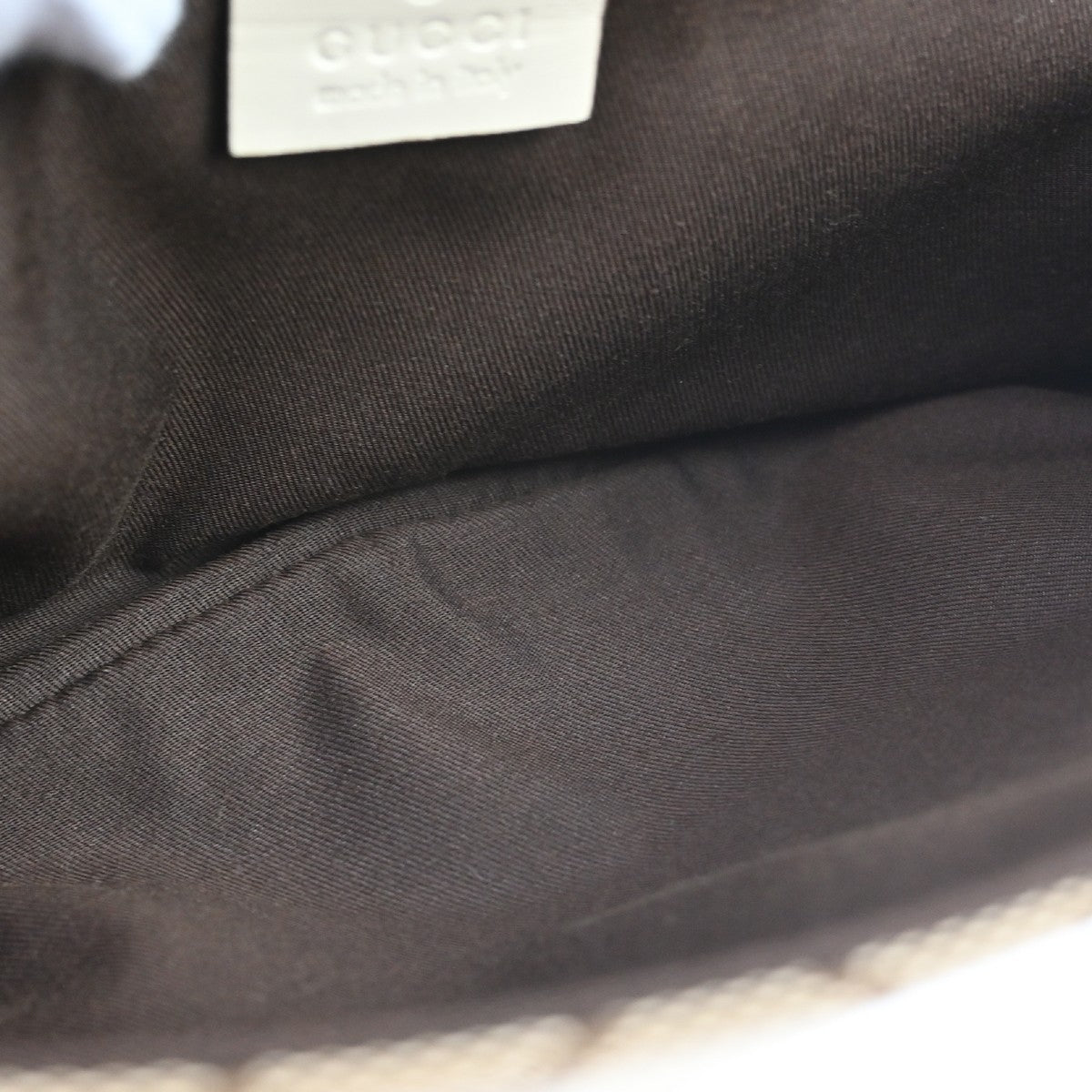 Gucci Beige Canvas GG Bum Bag