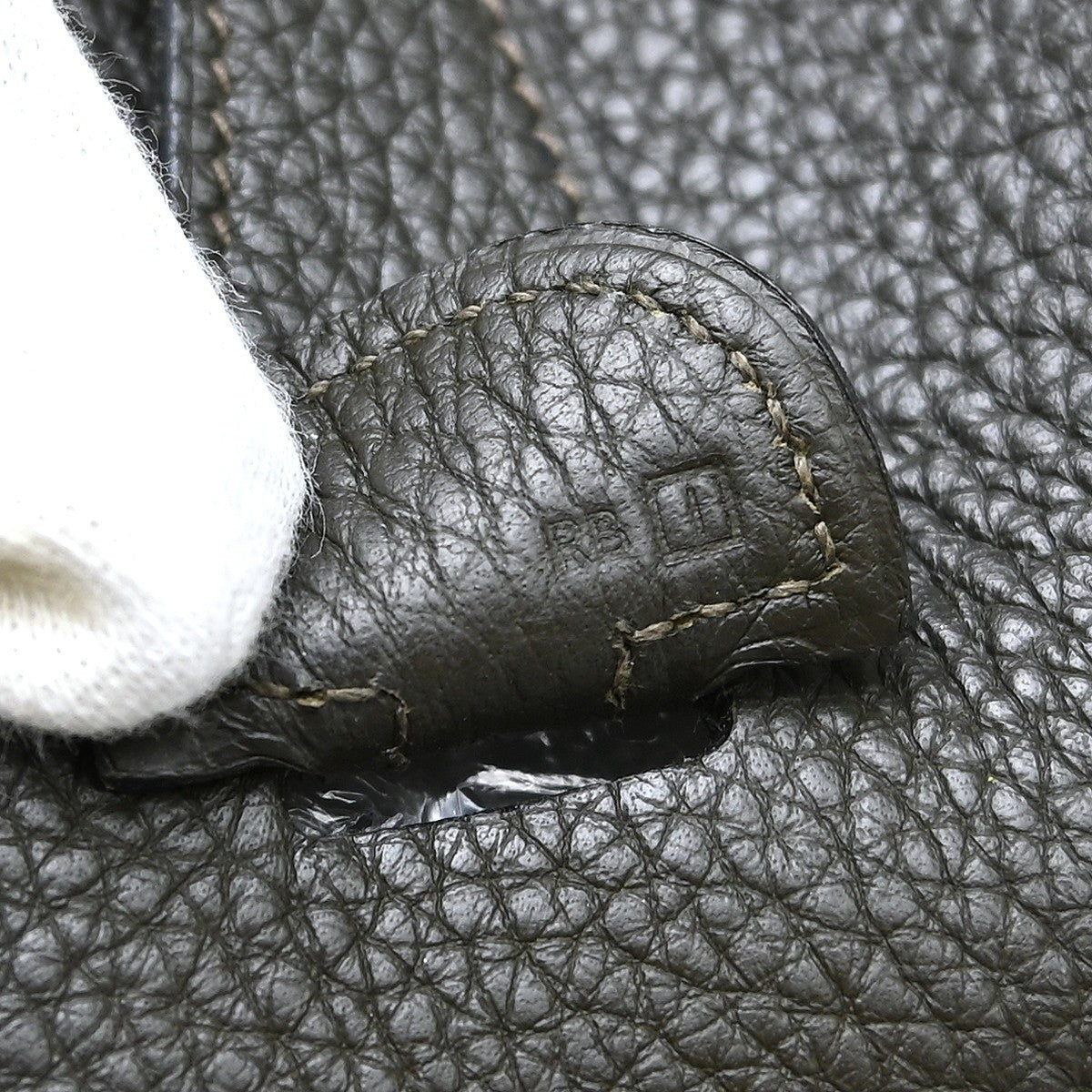 Hermès Vert Bronze Taurillon Clemence Evelyne 2 PM Shoulder Bag