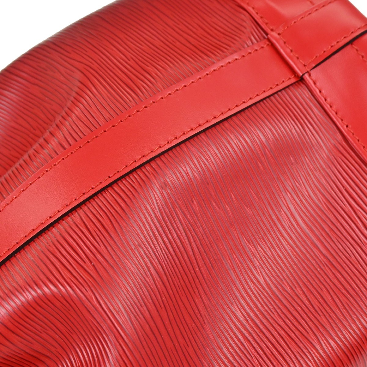 Louis Vuitton Red Epi Noe Shoulder Bag