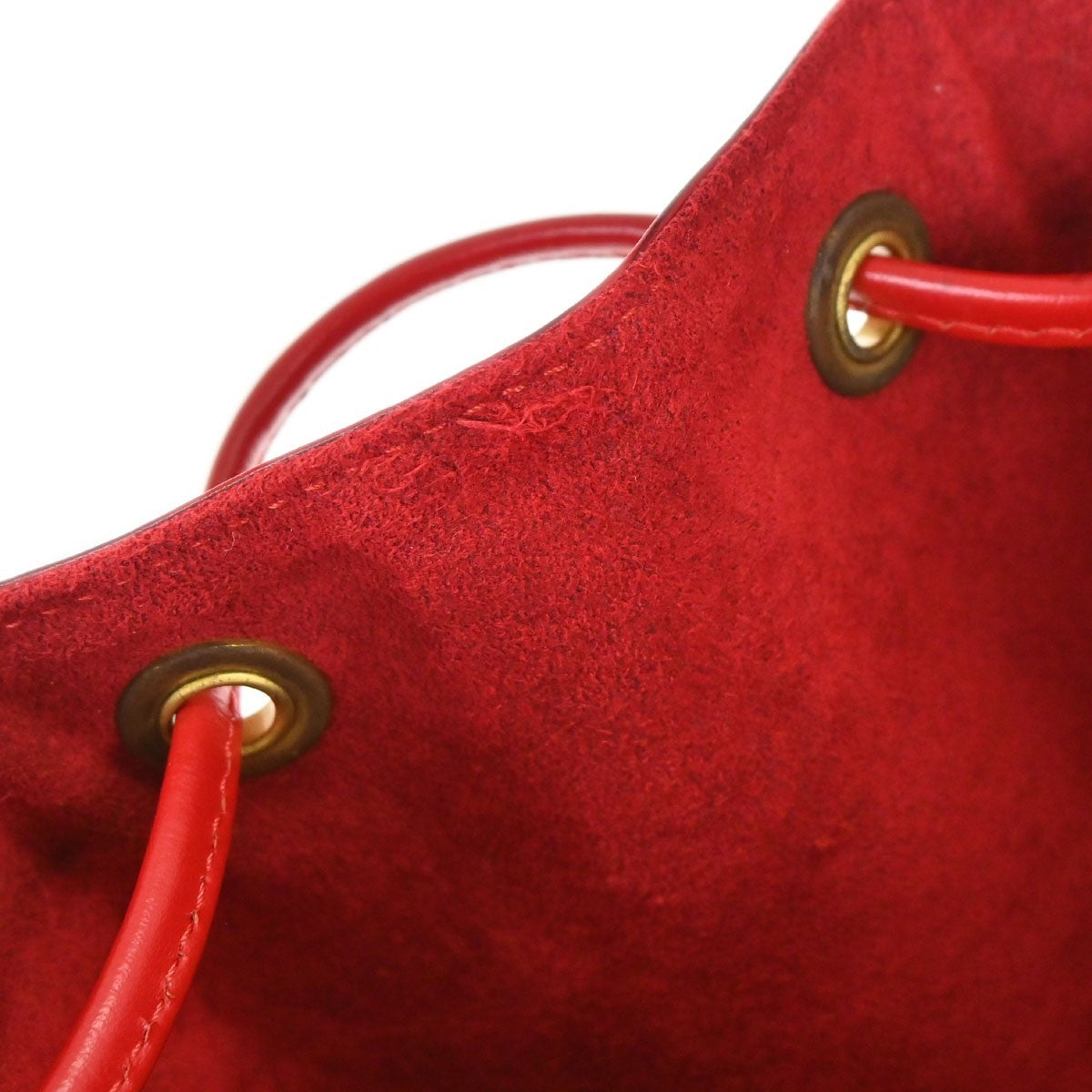 Louis Vuitton Red Epi Noe Shoulder Bag