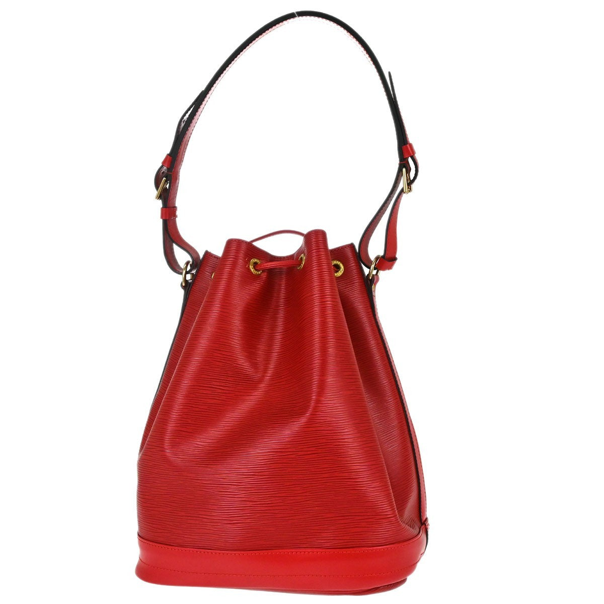 Louis Vuitton Red Epi Noe Shoulder Bag