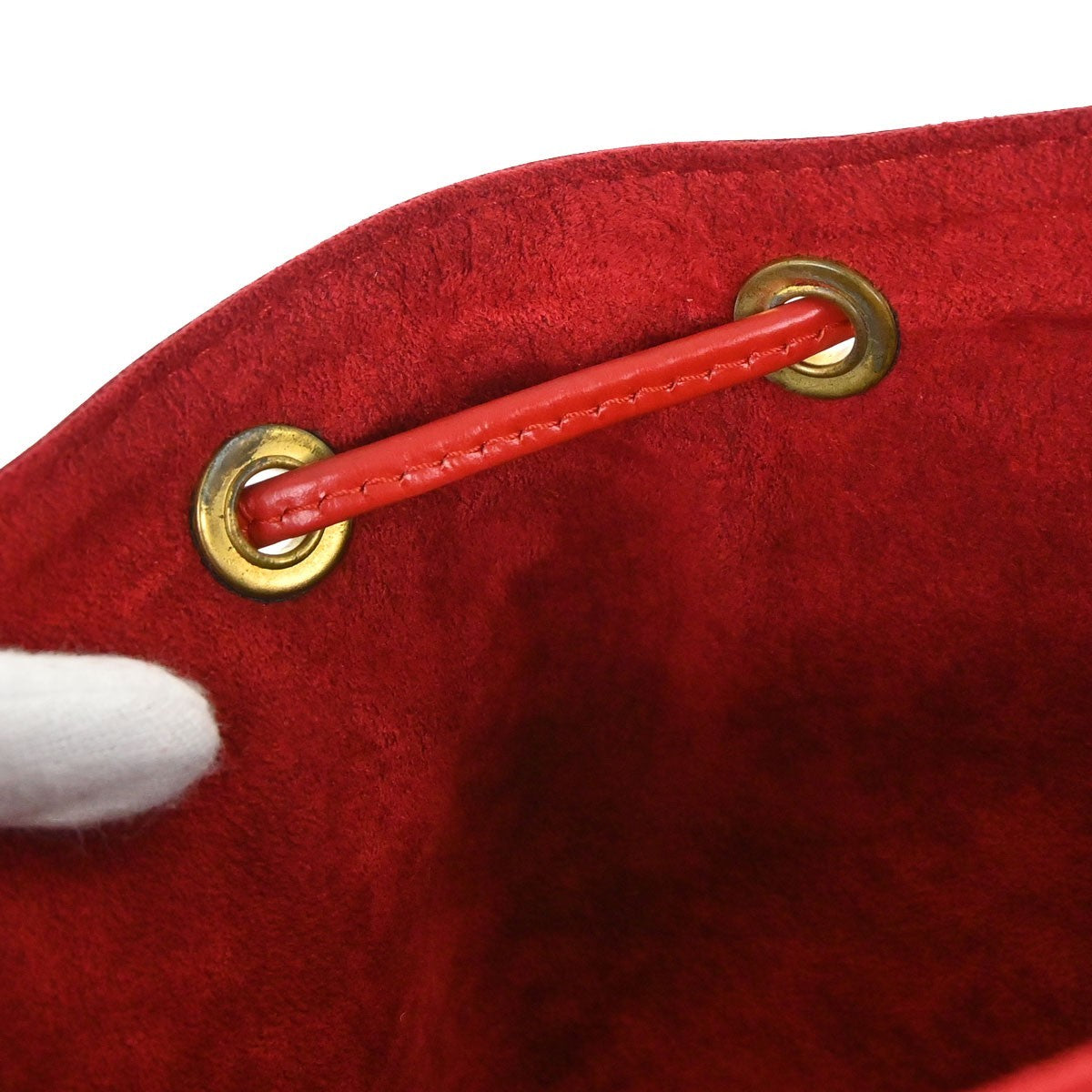 Louis Vuitton Red Epi Petite Noe Shoulder Bag