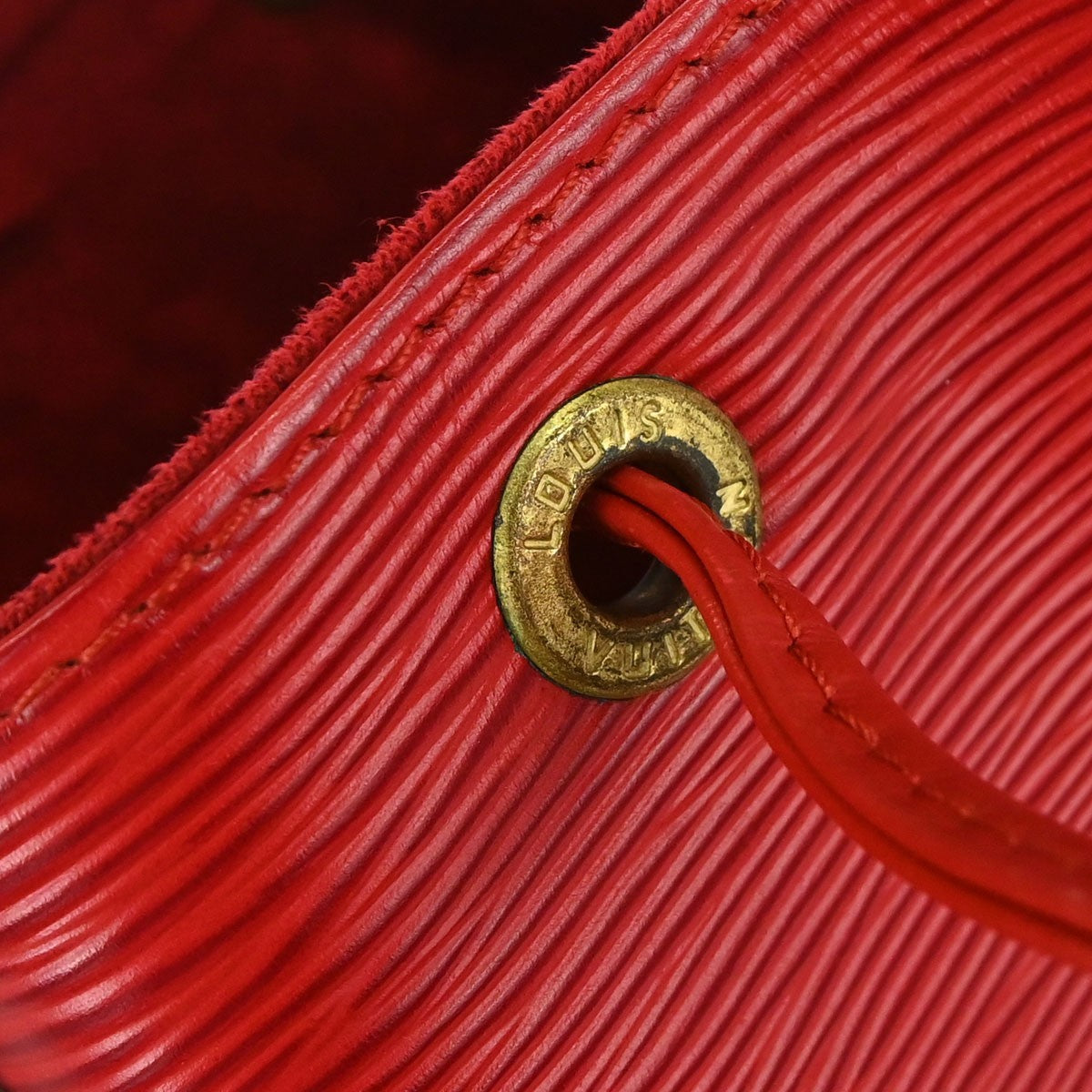 Louis Vuitton Red Epi Petite Noe Shoulder Bag