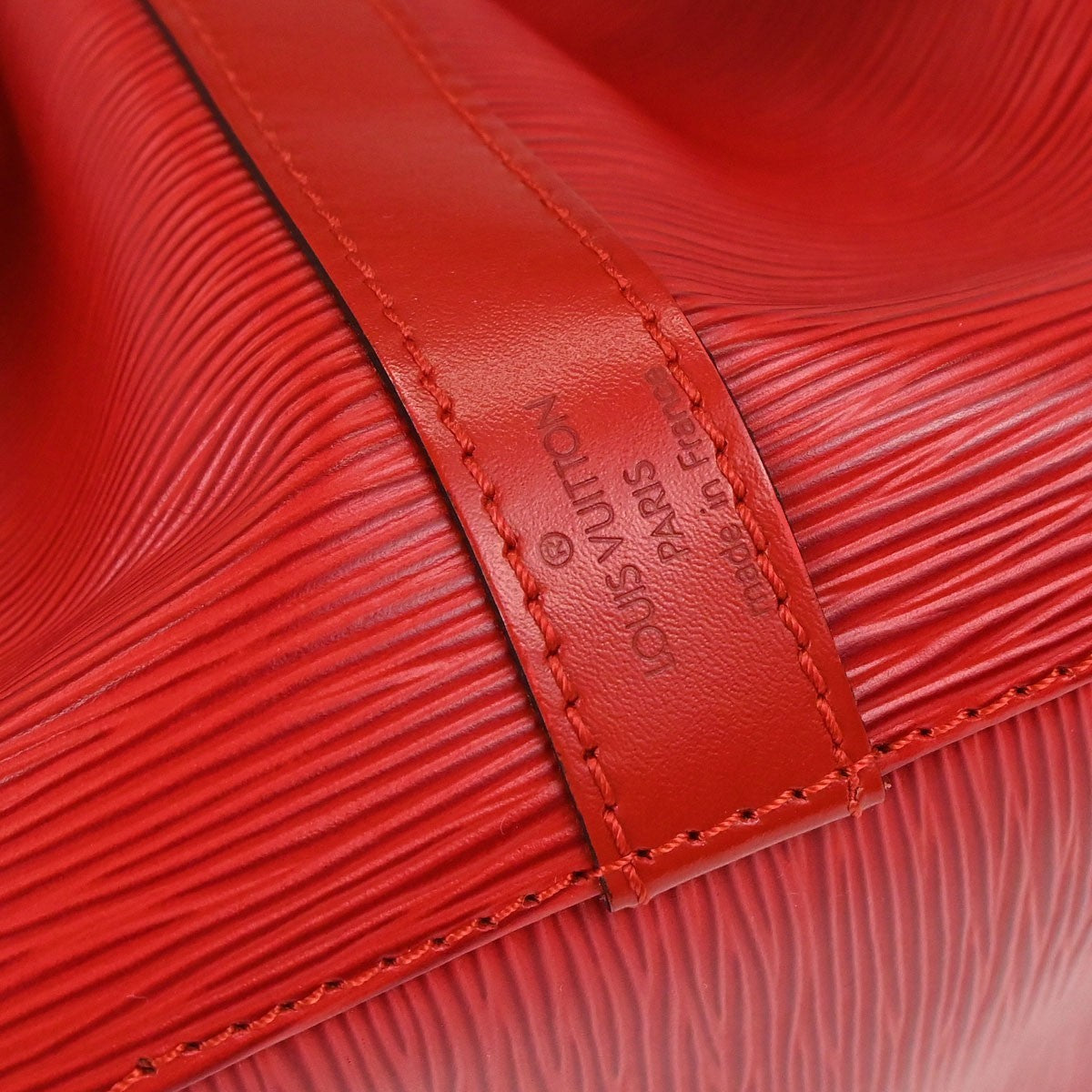 Louis Vuitton Red Epi Petite Noe Shoulder Bag