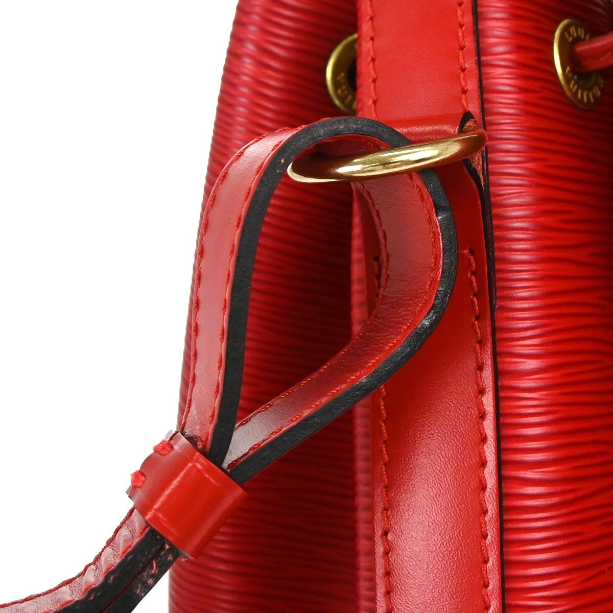 Louis Vuitton Red Epi Petite Noe Shoulder Bag