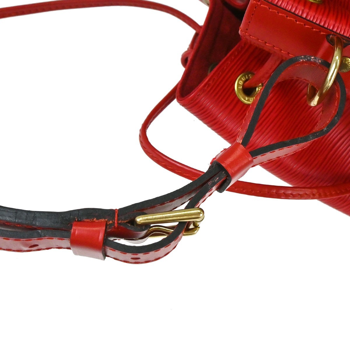 Louis Vuitton Red Epi Petite Noe Shoulder Bag