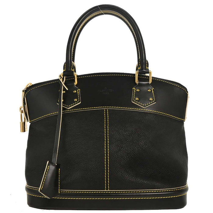 Louis Vuitton Black Suhali Lockit PM Tote Handbag