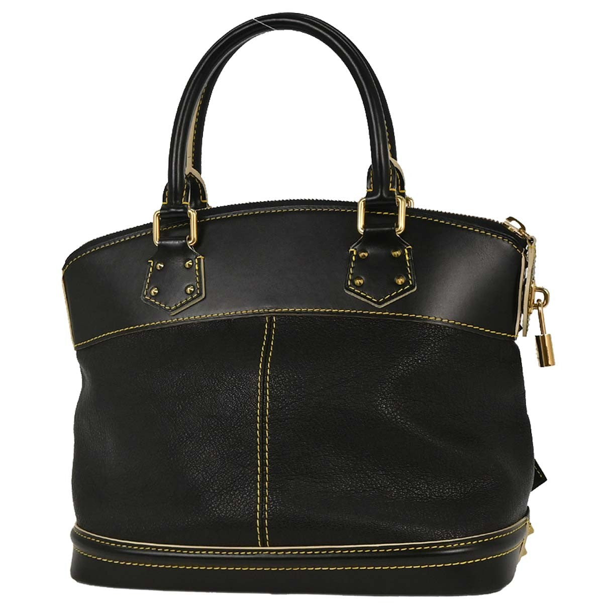 Louis Vuitton Black Suhali Lockit PM Tote Handbag
