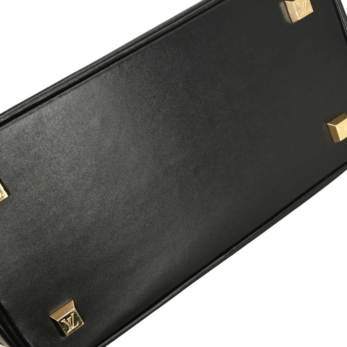 Louis Vuitton Black Suhali Lockit PM Tote Handbag