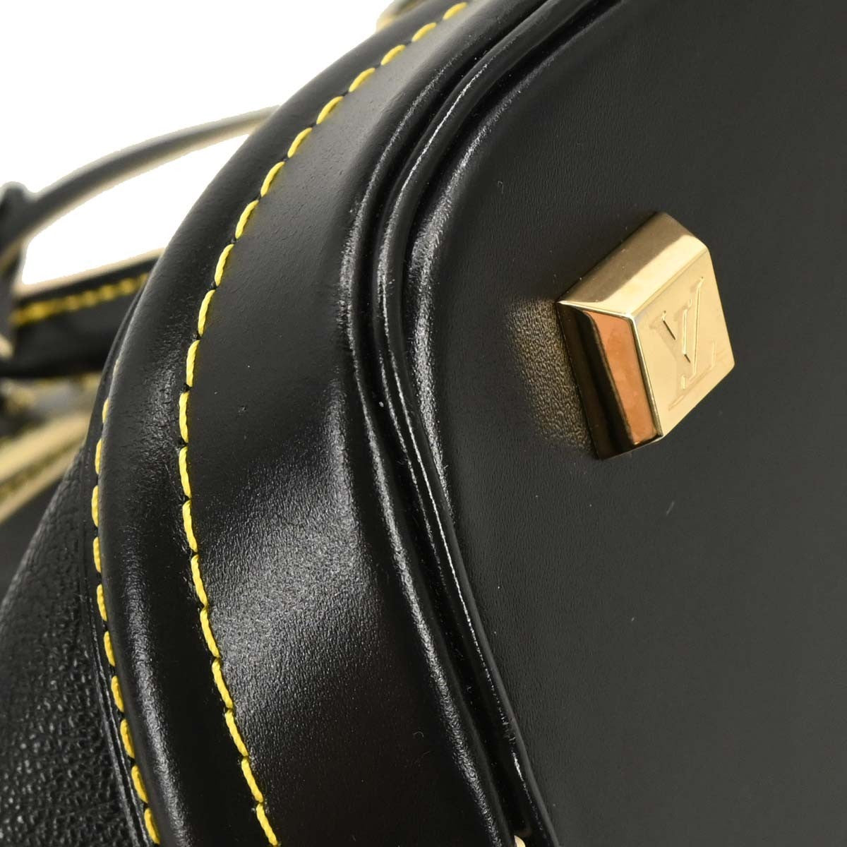 Louis Vuitton Black Suhali Lockit PM Tote Handbag