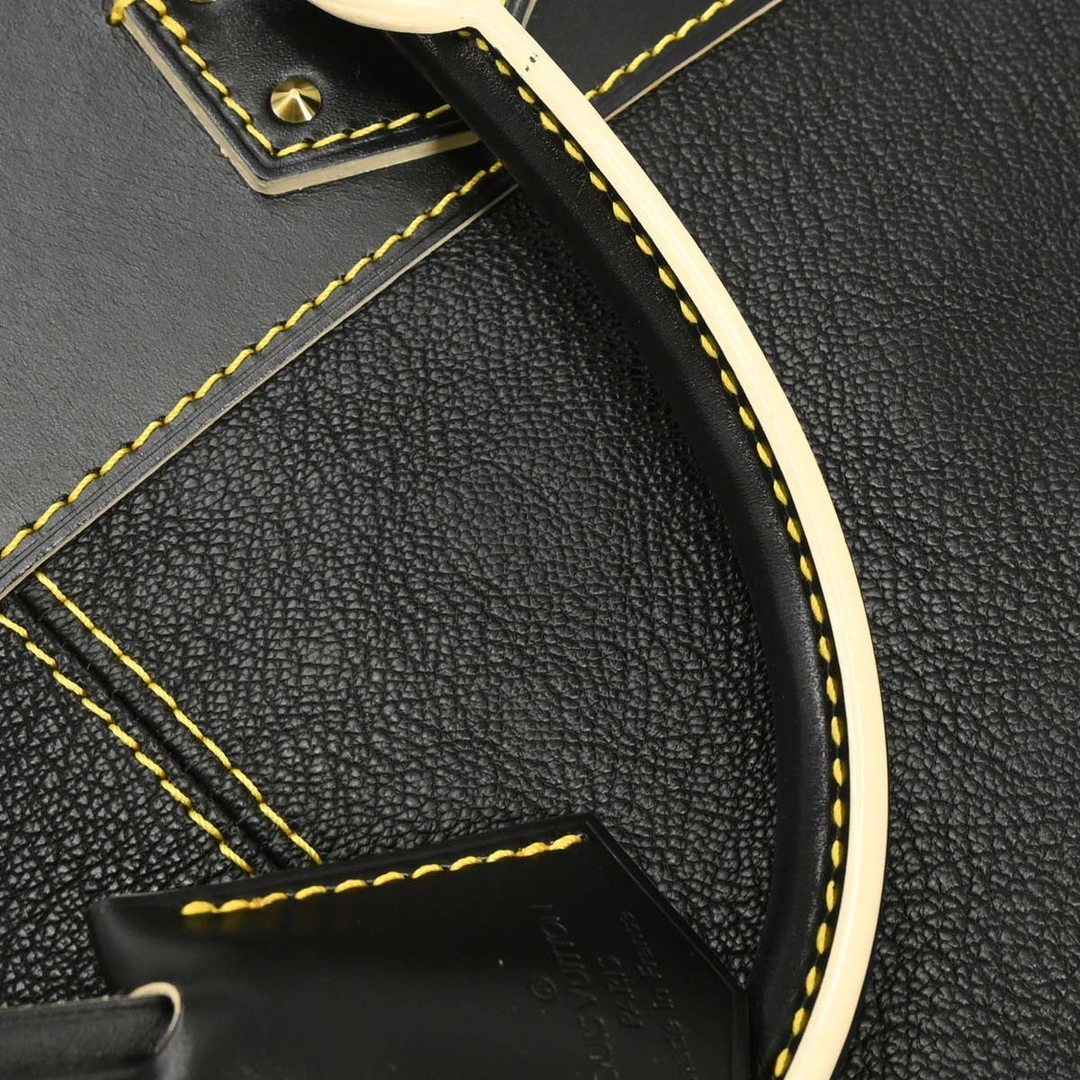 Louis Vuitton Black Suhali Lockit PM Tote Handbag